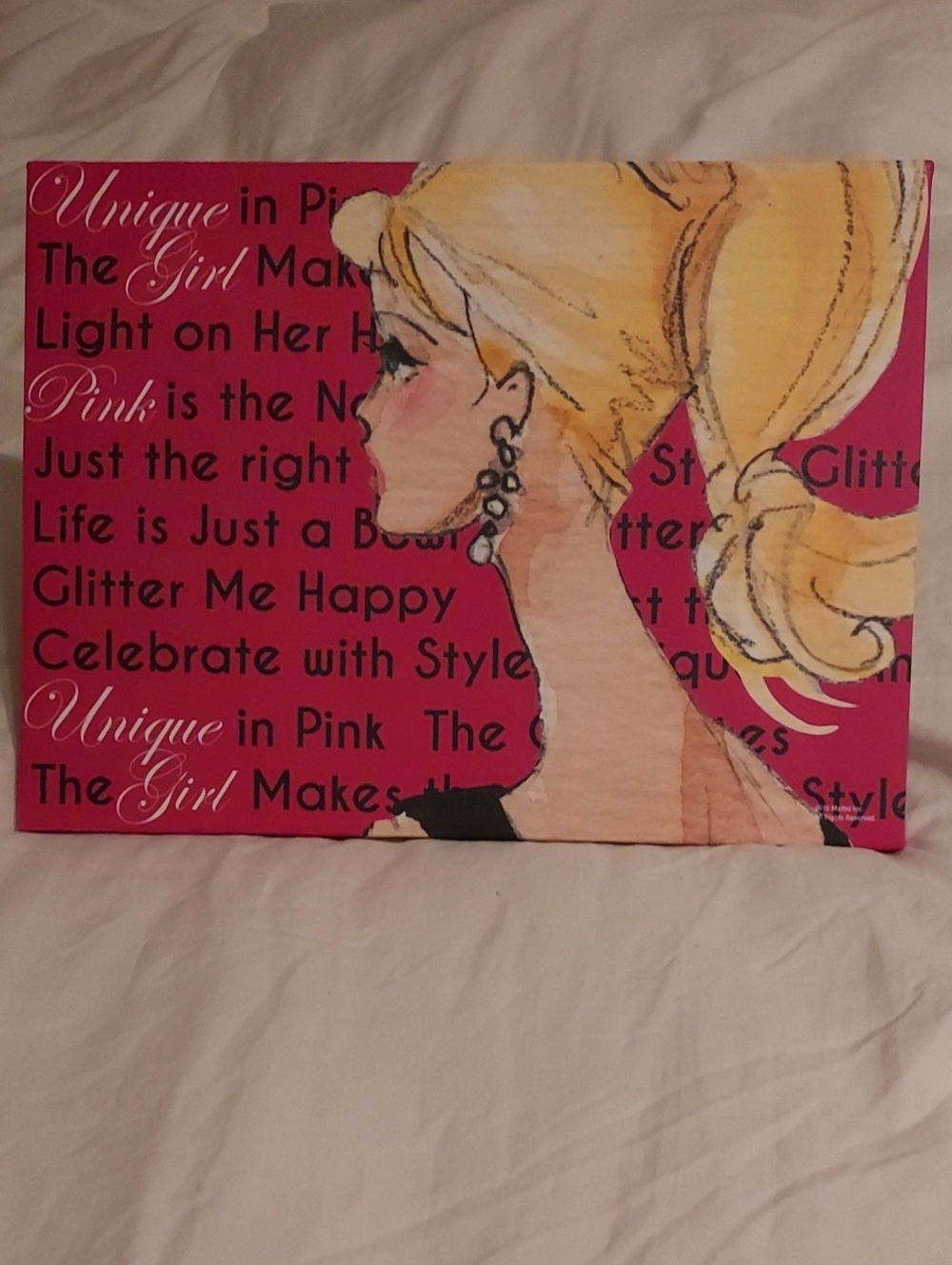 2015 Mattel Barbie Fashion Portrait Wall Art